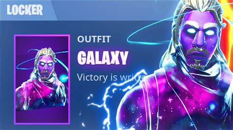 It even has a comet circling the head of the character! The GALAXY SKIN Glitch.. (Fortnite Battle Royale Galaxy ...