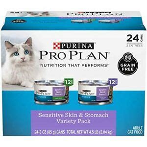 It is dry cat food for a sensitive stomach with brewer's rice, corn gluten meal, and pork fat as primary ingredients. Purina Pro Plan Sensitive Stomach Wet Cat Food Variety ...
