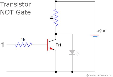 Transistor Logic Not Gate Inverter