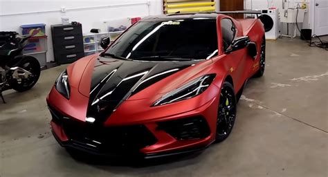 Watch These Guys Wrap A 2020 Corvette C8 Carscoops