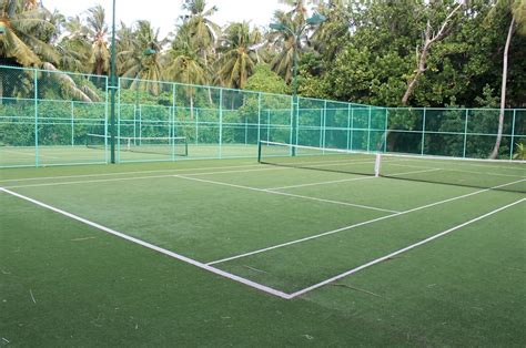 Best Of The Maldives Astro Turf Tennis Courts Dusit Thani Maldives