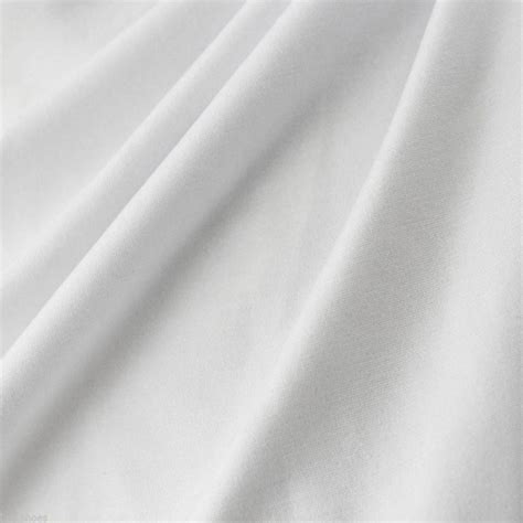Plain White 100 Cotton Fabric Material Pure White Cotton 120cm