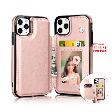 Tekcoo Wallet Case With Card Holder For Iphone 11 12 13 Pro Max Wallet