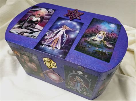 If you are looking for a subscription box that contains a variety of content, then we hope you have finally found what you're after. Crystal Visions Tarot Card Box, Large Wooden Box, Color Changing Ultraviolet Hand Painted and ...