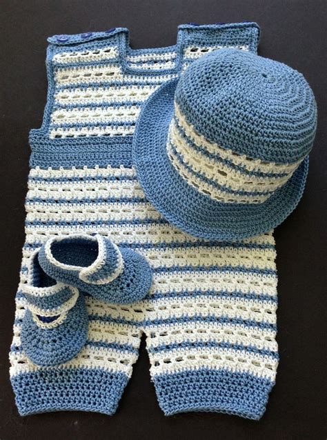 Crochet Pattern Baby Boy Romper Outfit 4 6 Months Etsy España Ropa