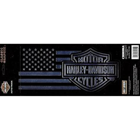 Harley Davidson Logo American Flag Large Decal