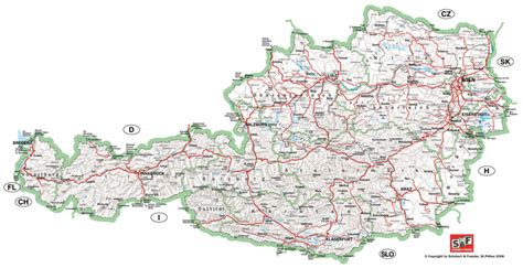 Topographische karte von österreich topographic map of austria. Österreich-Karte