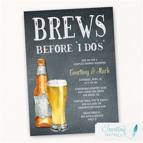 Brews Before The I Dos Couples Shower Bridal Shower Etsy Etsy