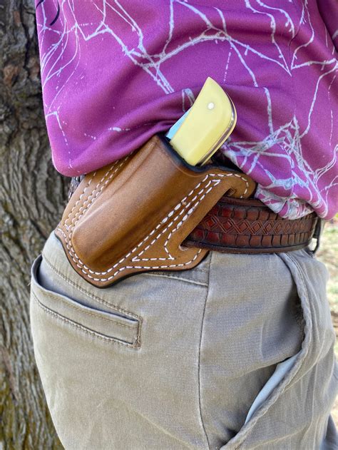 Leather Knife Sheath For A Case Sod Buster Or Similar Knife Etsy