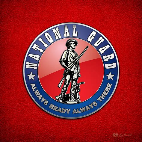 National Guard Of The United States Emblem Digital Art By Serge Averbukh