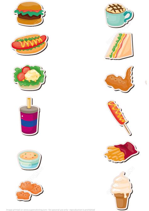 Printable Food Pictures Printable Word Searches
