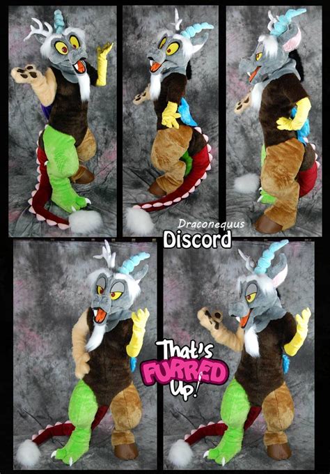 Mlp Fluttershy Discord Furry Suit Anthro Cat My Little Pony