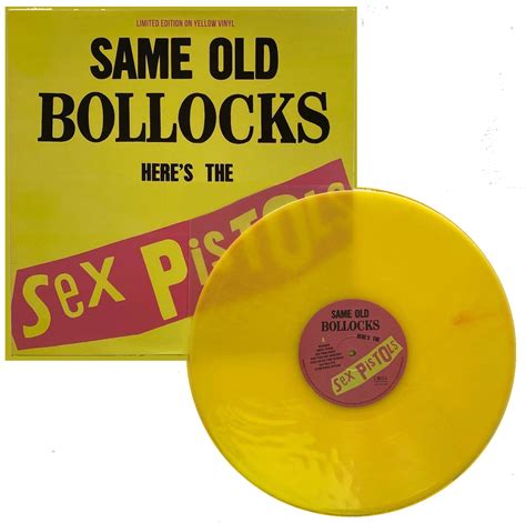Sex Pistols Same Old Bollocks Ltd Yellow Vinyl Lp