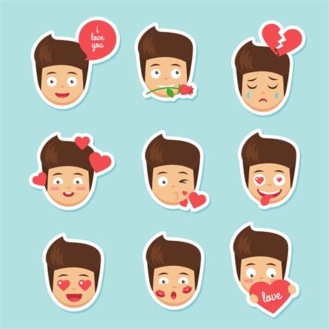 Cute Cartoon Boy Emoji 175178 Vector Art At Vecteezy