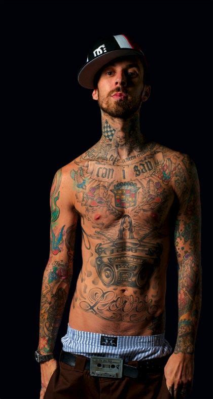 Travis barker #tattoo | travis barker, travis barker. Travis Barker | Travis barker tattoos, Travis barker, Full ...