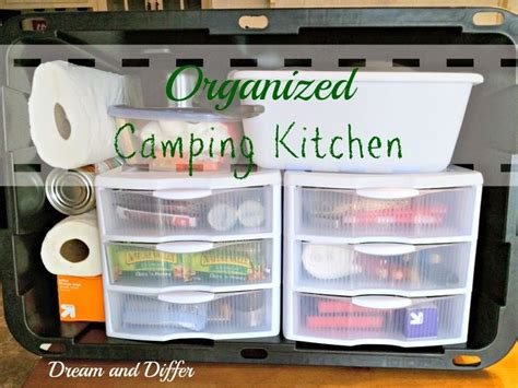Organized kitchen drawer finally kitchen remodeling ideas. Plastic storage drawers make a perfect 'camp kitchen ...
