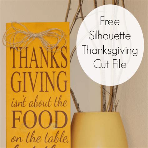Free Commercial Use SVG Thanksgiving Sign Cut File ... All contents are released under creative commons cc0.