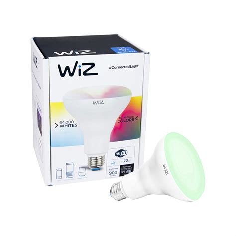 Wiz 72 Watt Equivalent Br30 Colors And Tunable Wi Fi Connected Smart