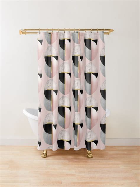 Geometric Art Deco No 2 Shower Curtain By Urbanepiphany Shower