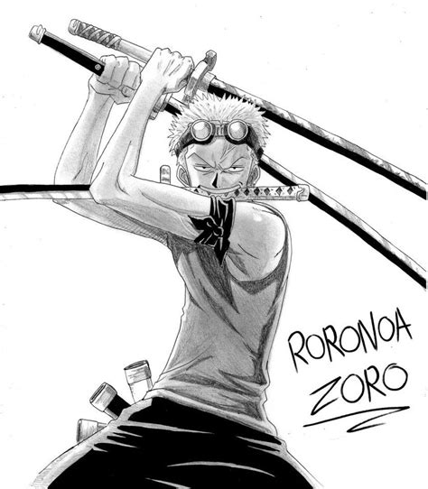 Zoro One Piece By Gbtz007 Zoro One Piece Zoro Pictures To Draw
