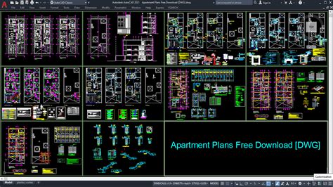 Apartment Plans Free Download Dwg
