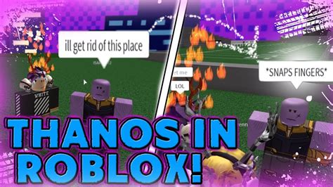 Thanos Destroys The Condo Roblox Youtube
