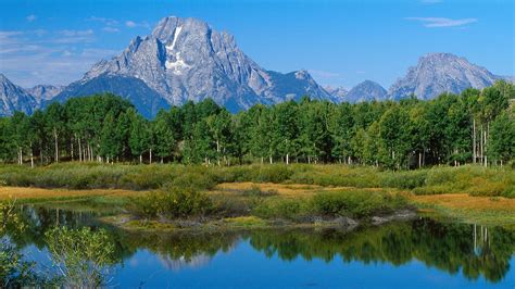 The Grand Teton View From The Oxbow Bend Grand Teton National Park