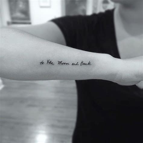 Quote Tattoo in 2021 | Tattoo quotes, To the moon and back tattoo