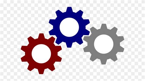 Gear Clip Art Colored Gears Clipart Free Transparent Png Clipart