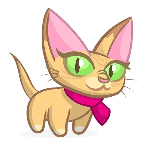 Premium Vector Cute And Funny Cartoon Cat Vector Illustration