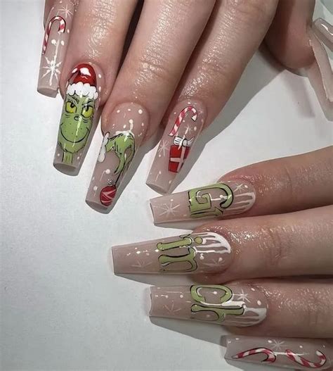 Nude Grinch Nails Thefab S
