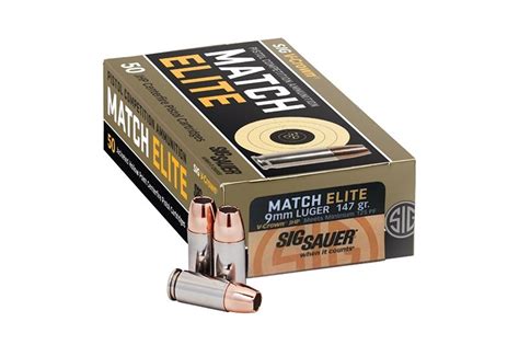 Sig Sauer Announces Match Elite Competition 9mm Ammunition Recoil
