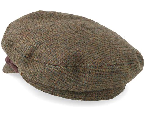 Fiddler Mossbrown Flat Cap Brixton Caps