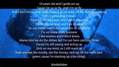 Acting Up Justin Bieber Rap Lyrics Youtube