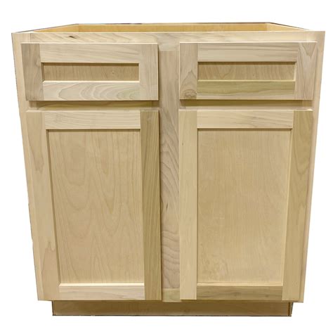 Kitchen Base Cabinet Unfinished Poplar Shaker Style 36 In 2020