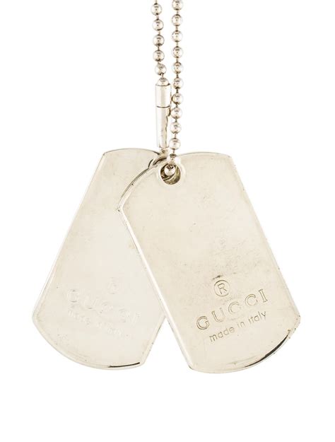 Gucci Double Dog Tag Pendant Necklace Necklaces Guc181153 The