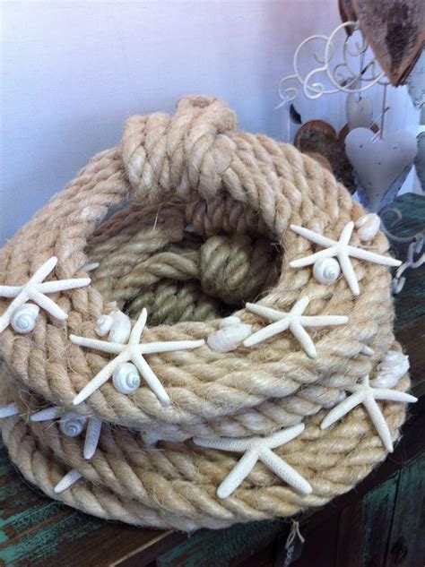 Nautical Rope Wreath Wreaths Beach Crafts Nautical Crafts