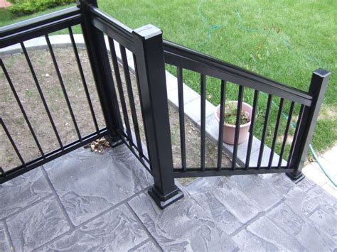 How To Install Pvc Railing On Concrete Steps Railing Design References