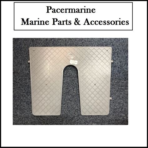 Outboard Transom Pad 450mm X 360mm Grey Pacermarine