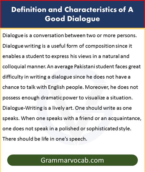 Basic Rules For Dialogue Writing How To Write Dialogue Grammarvocab