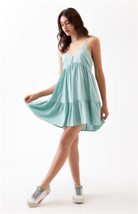 La Hearts Tiered Ruffle Babydoll Dress Pacsun