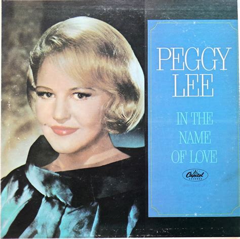 Peggy Lee In The Name Of Love 1974 Vinyl Discogs