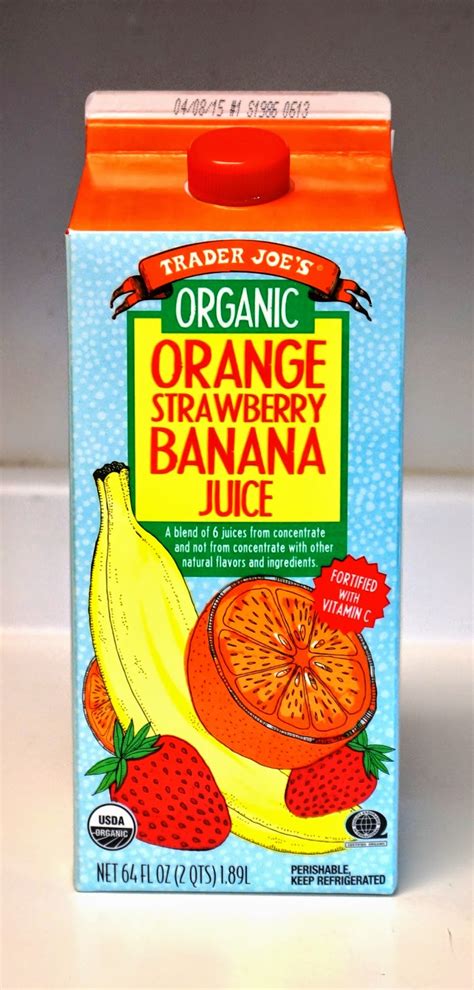 Exploring Trader Joes Trader Joes Organic Orange Strawberry Banana Juice