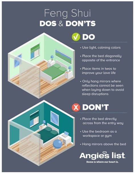 Since the bed is the largest piece of furniture in your bedroom, it's also the center point of focus for all the chi energy. Decorating Your Bedroom with Feng Shui | Feng shui bedroom ...