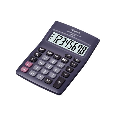 Calculadora Casio Mini Escritorio Display Extra Grande MW V BK