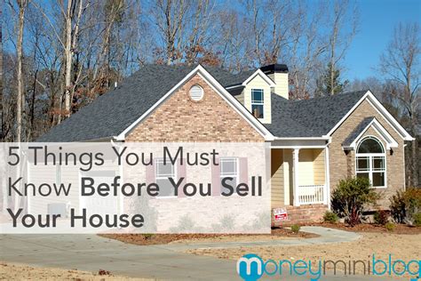 5 Things You Must Know Before You Sell Your House