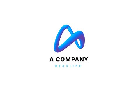 A Company Logo Template Illustrator Templates Creative Market