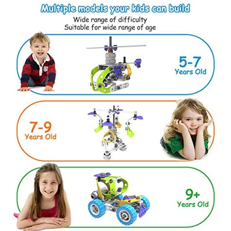 Stem Toys Kit 5 In 1 Motorized Educational Construction Engineering