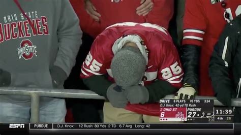 Photo This Ohio State Fan Is Going Viral In The Stands At Purdue The