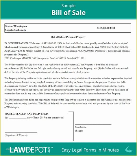 Free Website Terms And Conditions Template Usa Of Bill Sale Sample